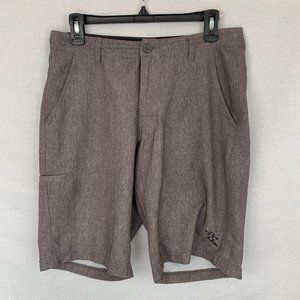 Da Hui Hawaii Mens Board Surf Shorts Swim Trunks Swimsuit Logo Gray Size 30 EUC